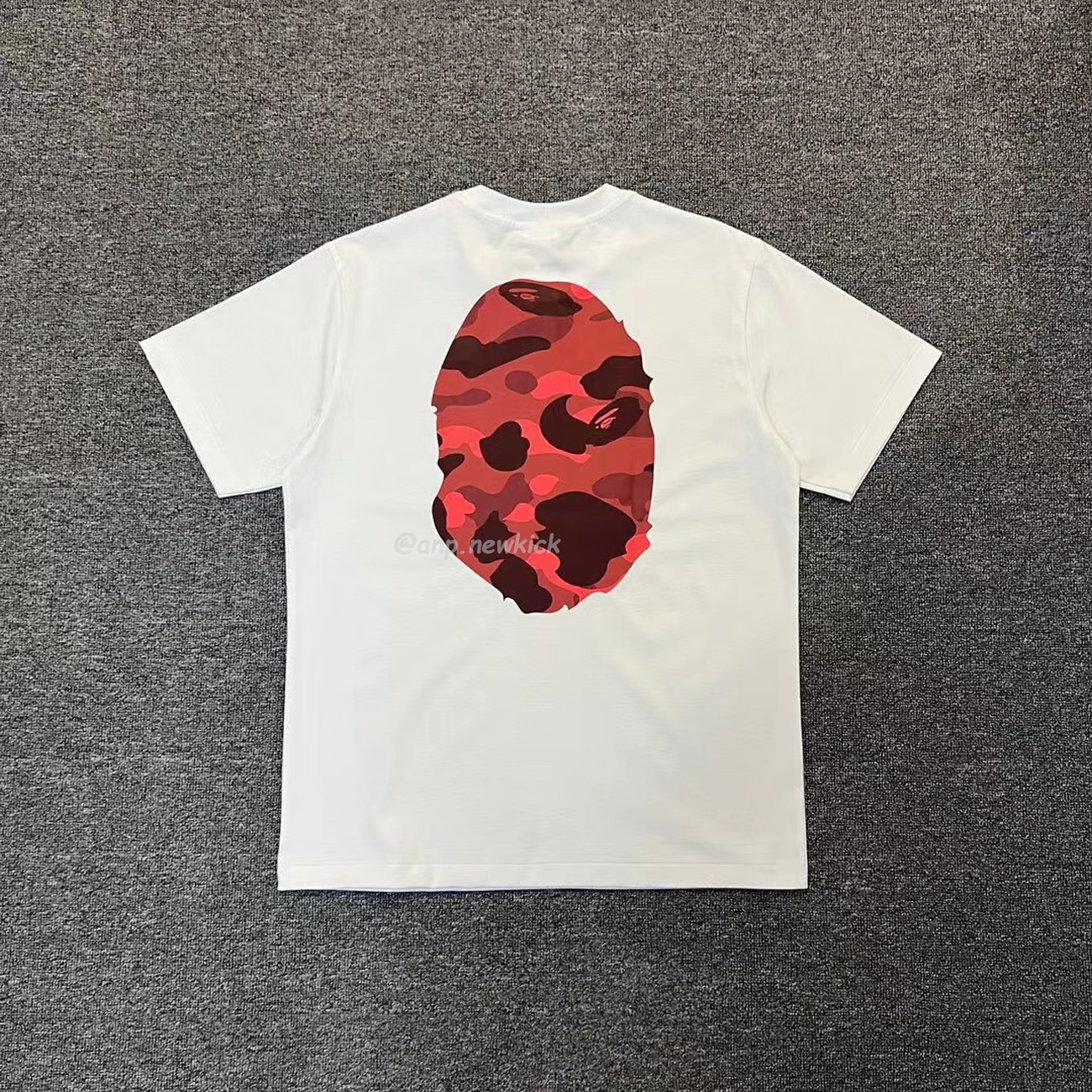 Bape Color Camo Big Ape Head Tee White Black White Green (5) - newkick.app